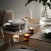 Подсвечники для чайной свечи IKEA LAGUSVALA, матовое стекло, 3 шт