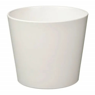 Кашпо IKEA SOJABONA, белое, 12 см