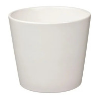 Кашпо IKEA SOJABONA, белое, 9 см