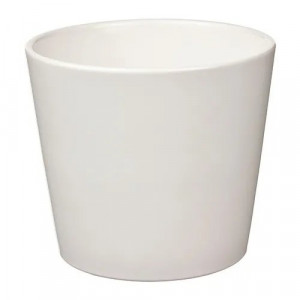 Кашпо IKEA SOJABONA, белое, 9 см