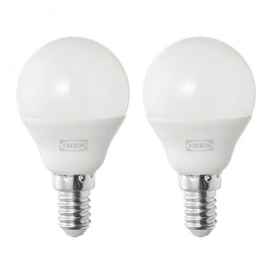 Лампочки IKEA SOLHETTA, Е27, 470 lm, набор 2 шт