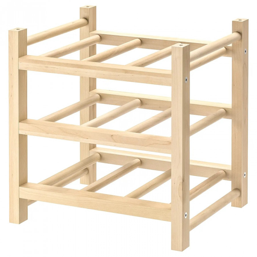 Подставка для бутылок IKEA HUTTEN, массив дерева