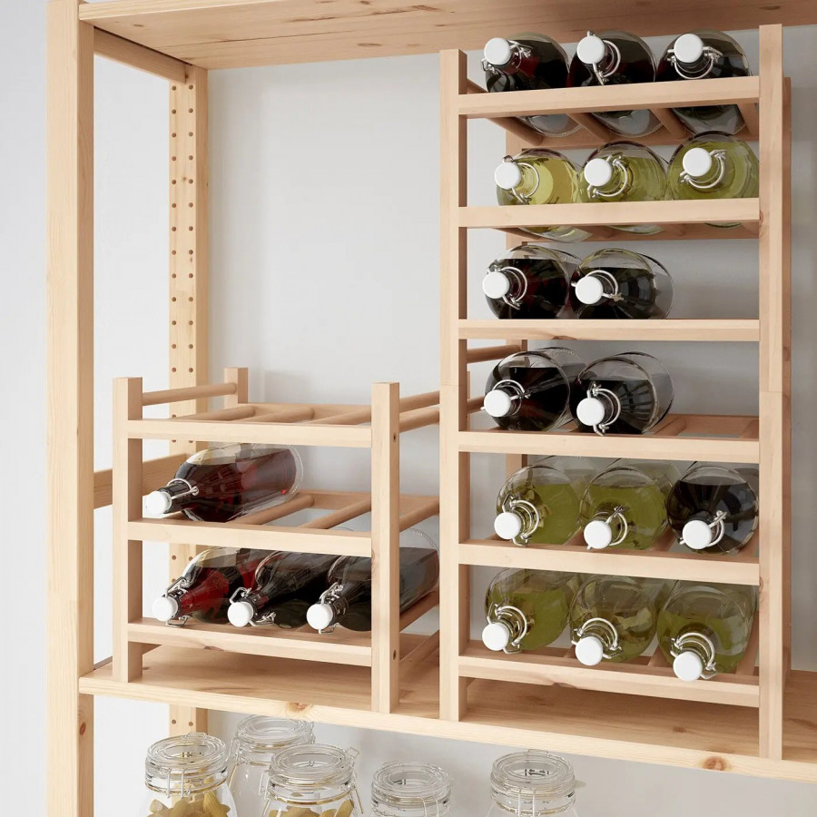 Подставка для бутылок IKEA HUTTEN, массив дерева