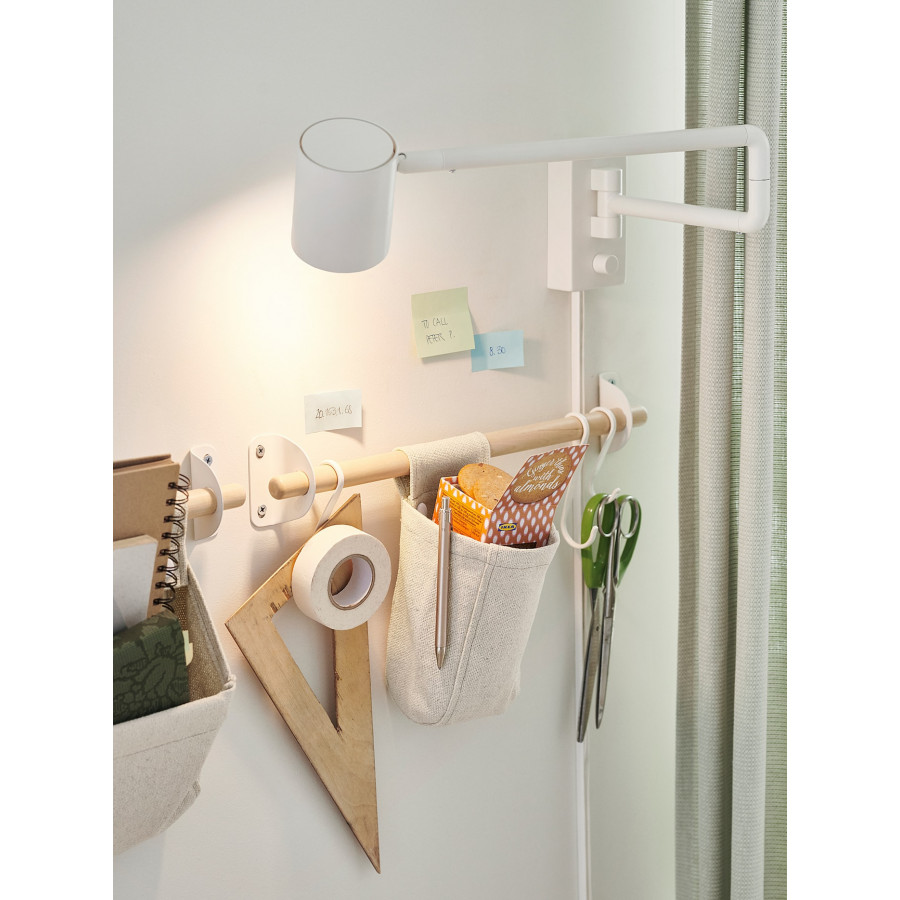 Крючки для рейлинга IKEA NEREBY, 5 шт, белые