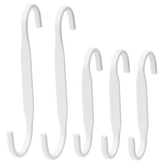 Крючки для рейлинга IKEA NEREBY, 5 шт, белые