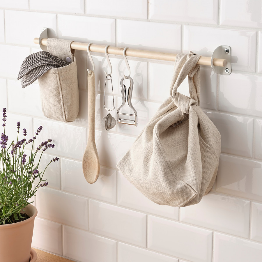 Крючки для рейлинга IKEA NEREBY, 5 шт, белые