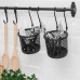 Контейнер подвесной IKEA HULTARP, 14х12 см, черный сетчатый