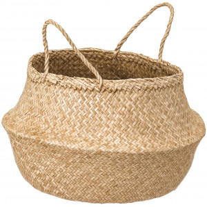 Корзина плетеная IKEA FLADIS, 25 см, морская трава