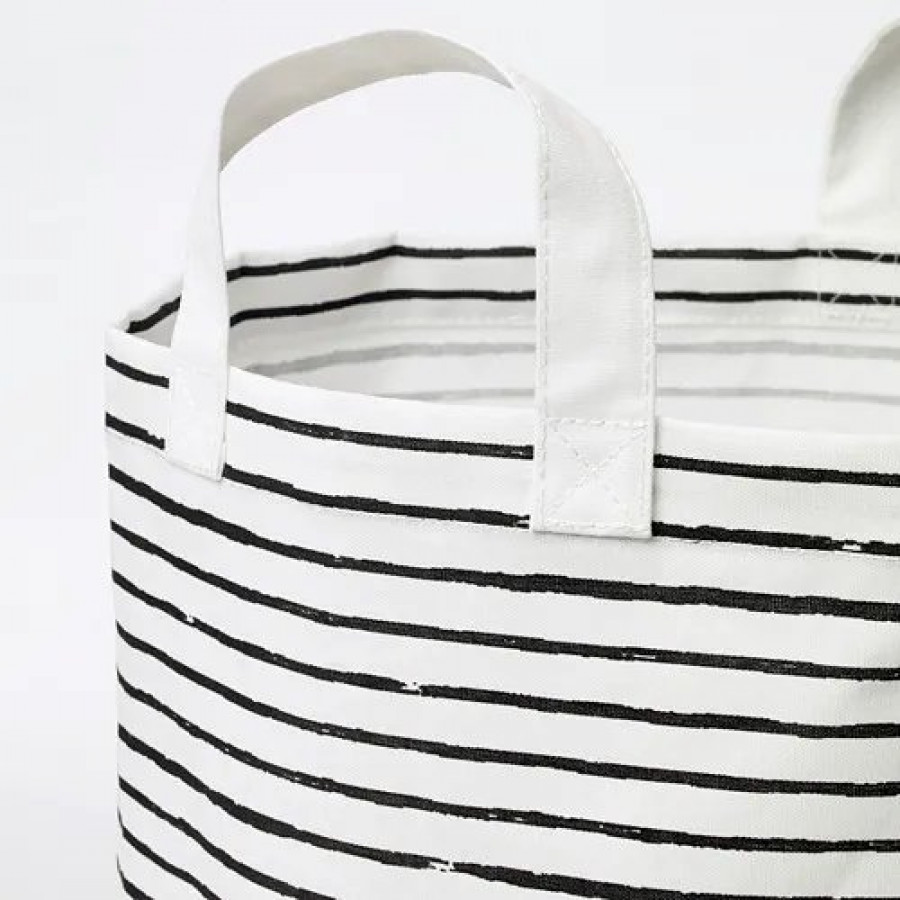 Мешок для белья IKEA KLUNKA, 60 л, белый/черный