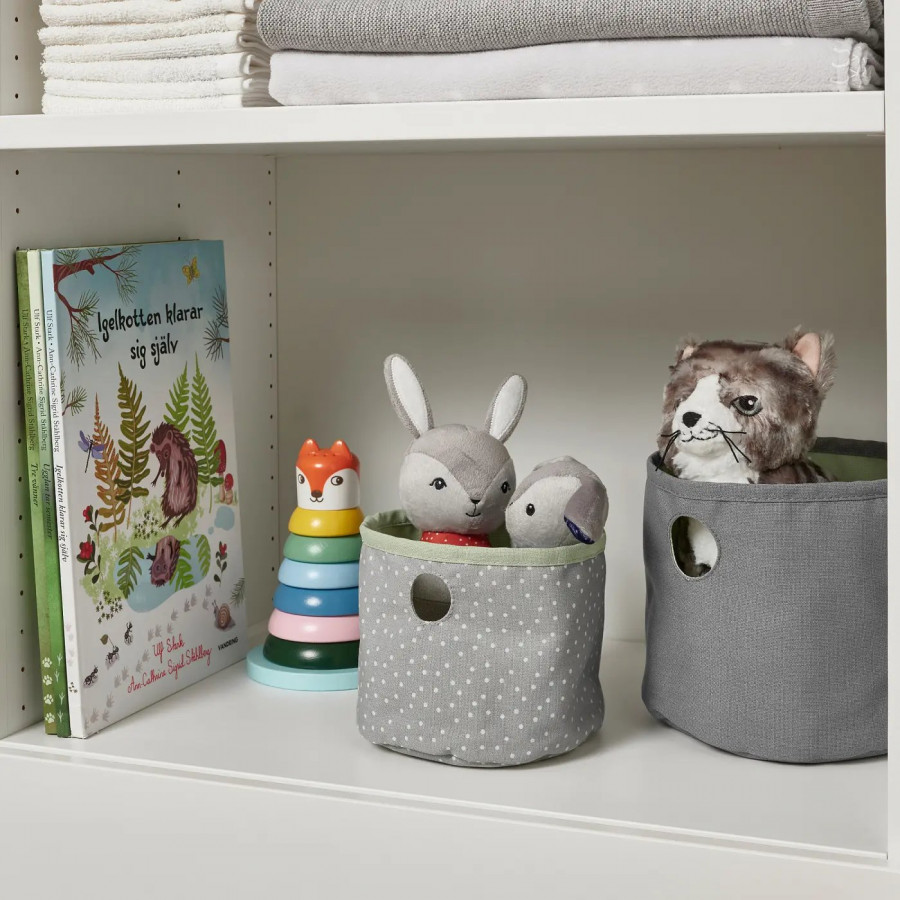 Детские корзины IKEA LEN, набор 2 шт, зеленый