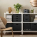 Коробка с крышкой IKEA FJADERHAR, 32x35x31 см, антрацит