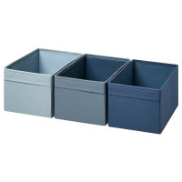 Коробки для хранения IKEA DRONA, 18x25x15 см, набор 3 шт