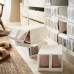 Коробки для обуви IKEA SKUBB, набор 4 шт, белые