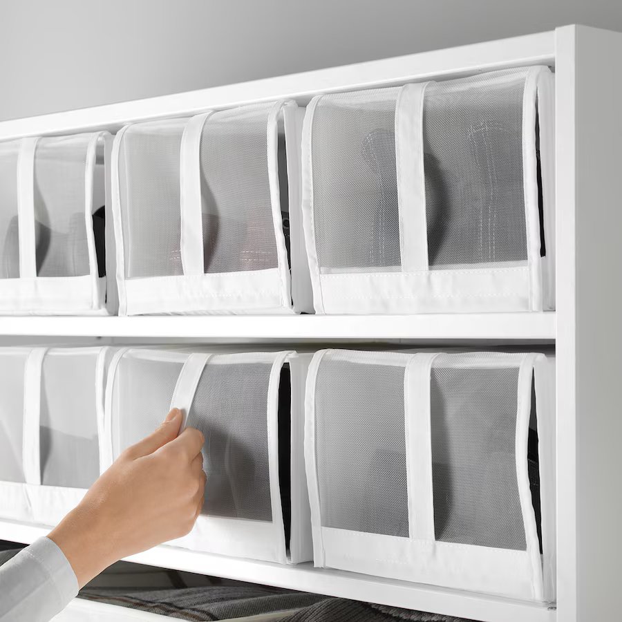Коробки для обуви IKEA SKUBB, набор 4 шт, белые