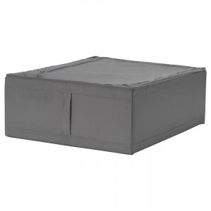 Кофр для хранения IKEA SKUBB, 43x53x19 см, серый