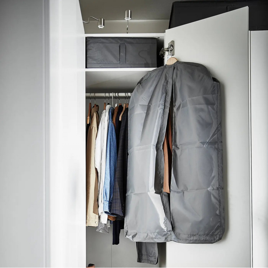 Кофр для хранения IKEA SKUBB, 43x53x19 см, серый