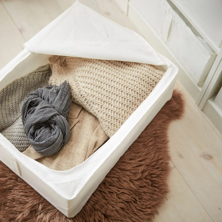 Кофр для хранения IKEA SKUBB, 43x53x19 см, белый