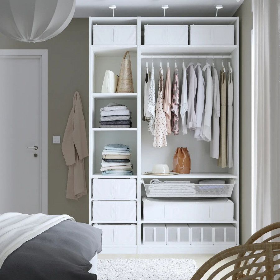 Кофр для хранения IKEA SKUBB, 43x53x19 см, белый