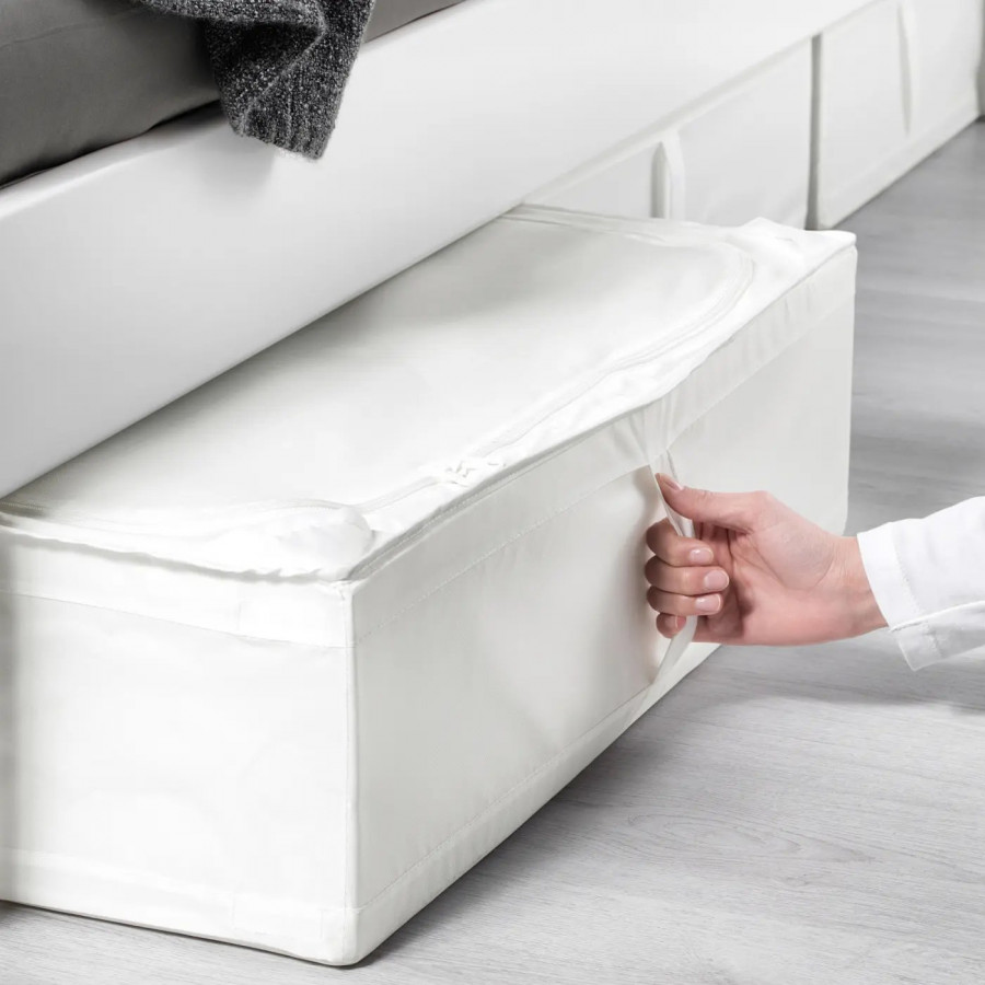 Кофр для хранения IKEA SKUBB, 65x53x19 см, белый