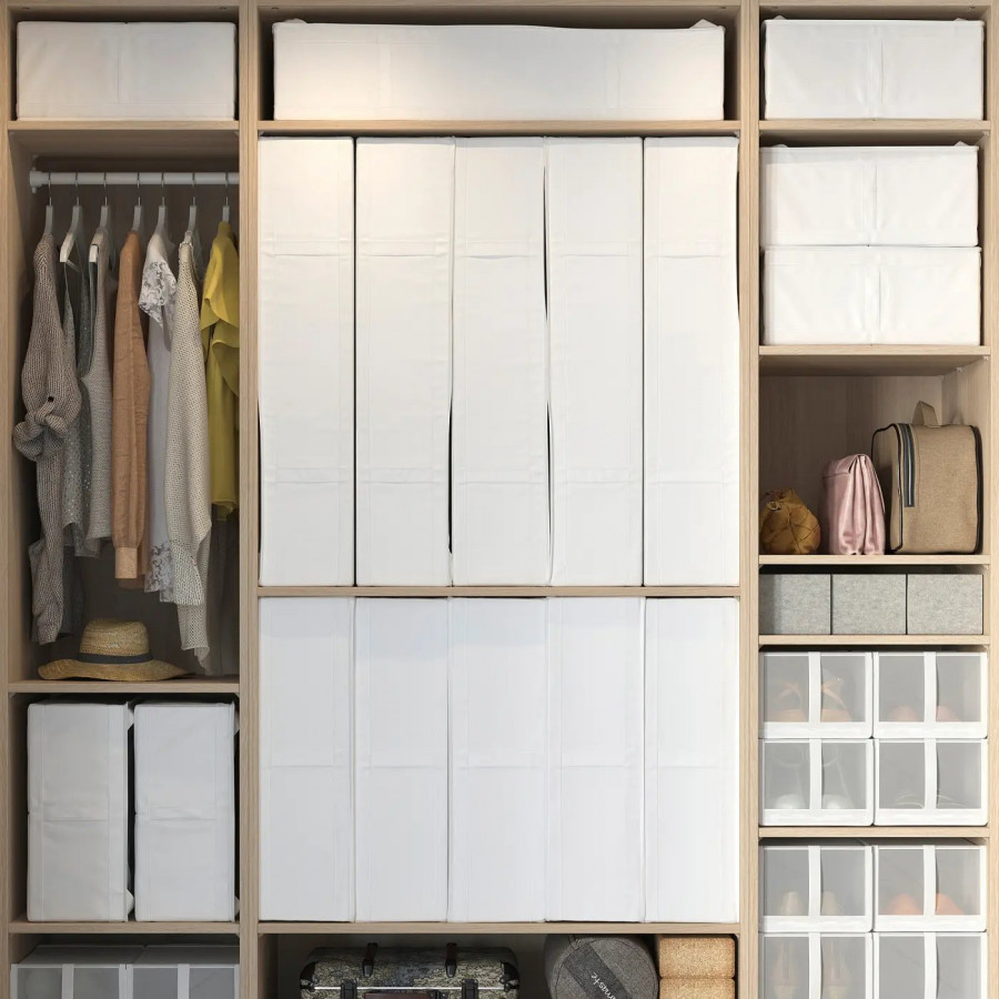 Кофр для хранения IKEA SKUBB, 65x53x19 см, белый