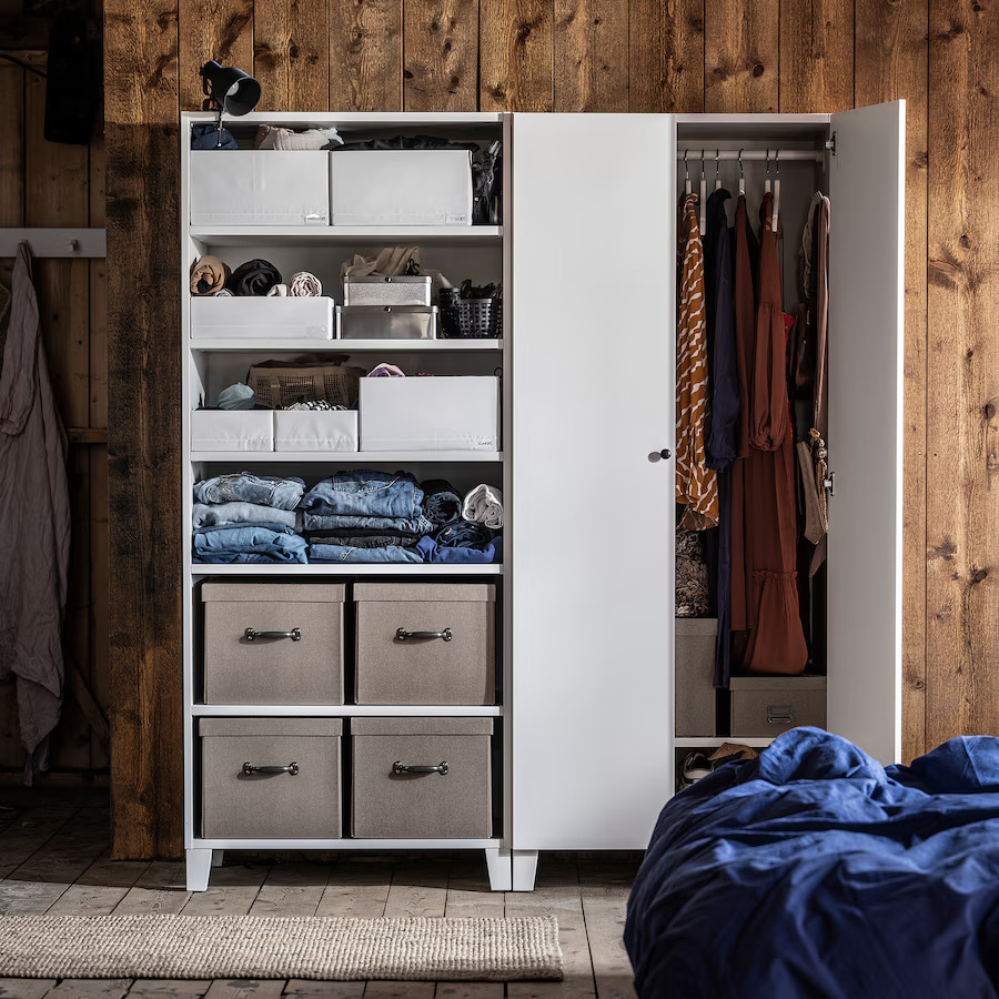 Органайзер для хранения IKEA STUK, 20x34x10 см, белый