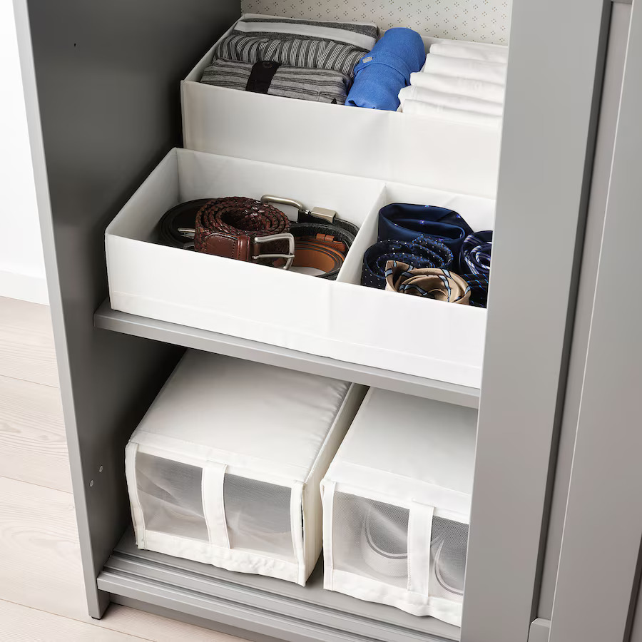 Органайзер для хранения IKEA STUK, 20x51x10 см, белый