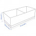 Органайзер для хранения IKEA STUK, 20x51x18 см, белый