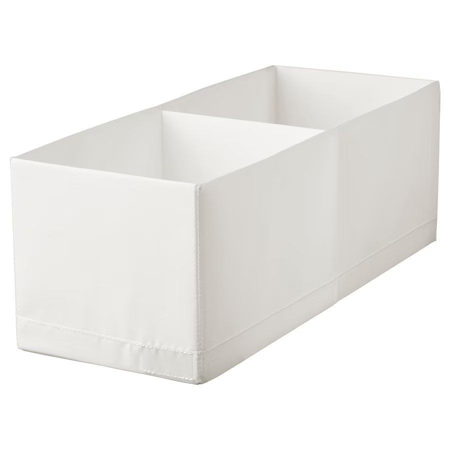 Органайзер для хранения IKEA STUK, 20x51x18 см, белый