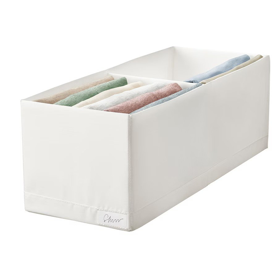 Органайзер для хранения IKEA STUK, 20x51x18 см, белый