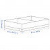 Органайзер для хранения IKEA STUK, 34x51x10 см, белый