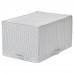 Кофр для хранения IKEA STUK, 34x51x28 см, белый в клетку