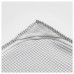 Кофр для хранения IKEA STUK, 34x51x28 см, белый в клетку