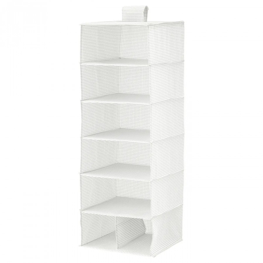 Органайзер подвесной IKEA STUK, 30x30x90 см, белый в клетку