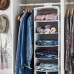 Органайзер подвесной IKEA STUK, 30x30x90 см, белый в клетку