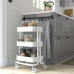 Тележка для хранения IKEA RASKOG, 38x28x61, белая