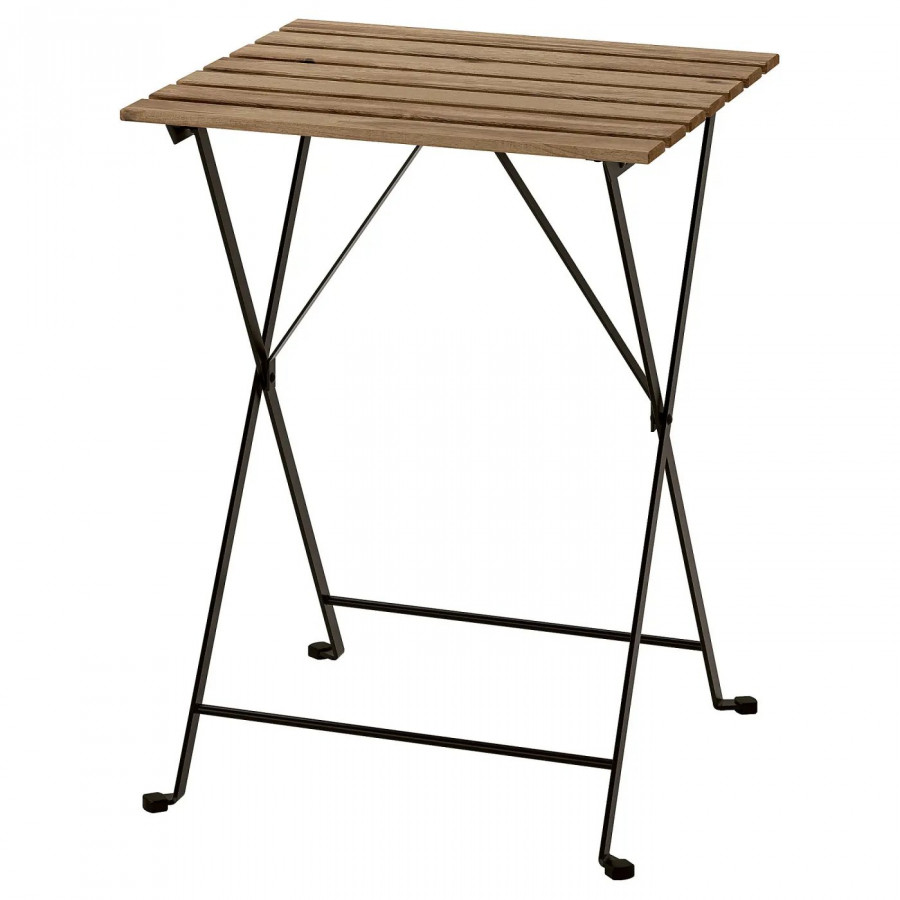 Деревянный стол IKEA TÄRNÖ, складной, черный/коричневый, 55х54 см