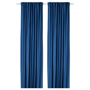 Шторы IKEA GINSTMOTT, 145х250 см, темно-синие