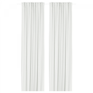 Шторы IKEA GINSTMOTT, 145х250 см, белые