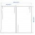 Шторы IKEA TIBAST, 145x250 см, хлопок, белые