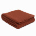 Плед из хлопка TKANO ESSENTIAL, 130x180 см, терракотовый
